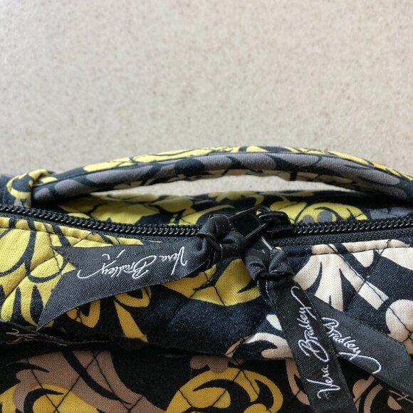 Vera Bradley Backpack with Padded Laptop Compartment Black White Baroque - Picture 9 of 16